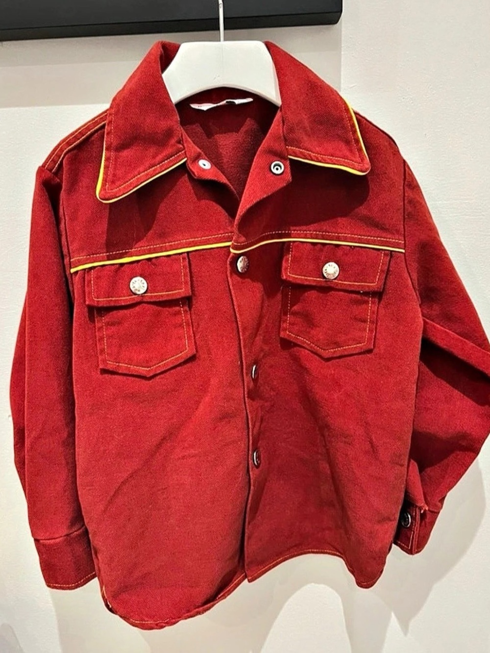 Vintage kids Healthtex Red Utility Jacket size 8